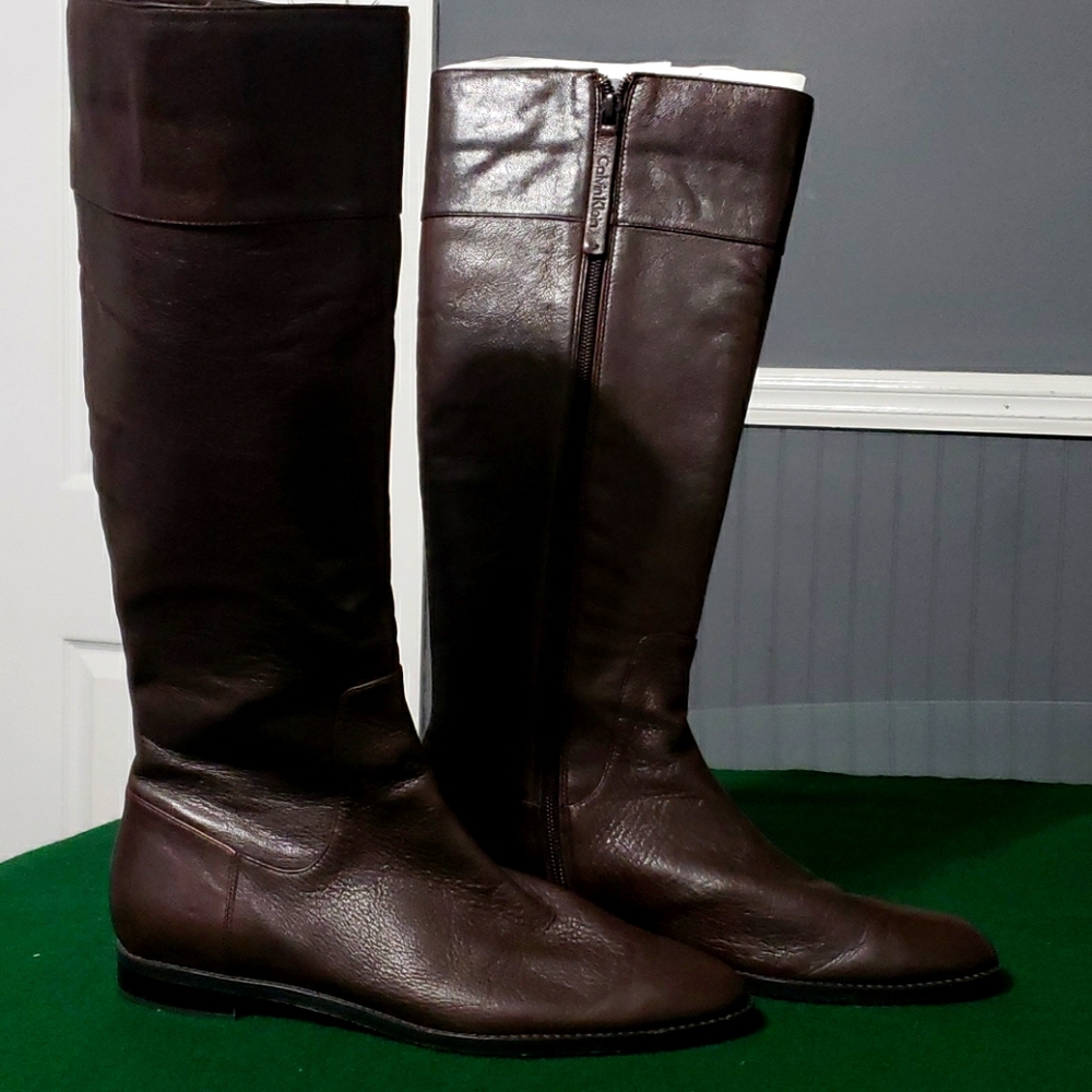 Faux Leather Boots NWOT.